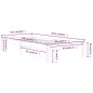 vidaXL Massivholzbett Honigbraun Kiefer 90x200 cm vidaXL Massivholzbett Honigbraun Kiefer 90x200 cm