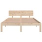 vidaXL Massivholzbett 135x190 cm vidaXL Massivholzbett 135x190 cm