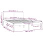 vidaXL Massivholzbett 135x190 cm vidaXL Massivholzbett 135x190 cm
