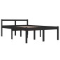 vidaXL Massivholzbett Schwarz 120x190 cm vidaXL Massivholzbett Schwarz 120x190 cm