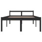 vidaXL Massivholzbett Schwarz 120x190 cm vidaXL Massivholzbett Schwarz 120x190 cm