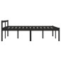vidaXL Massivholzbett Schwarz 120x190 cm vidaXL Massivholzbett Schwarz 120x190 cm
