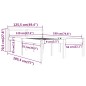 vidaXL Massivholzbett Schwarz 120x190 cm vidaXL Massivholzbett Schwarz 120x190 cm