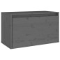 vidaXL Wandschrank Grau 60x30x35 cm Massivholz Kiefer vidaXL Wandschrank Grau 60x30x35 cm Massivholz Kiefer
