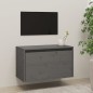 vidaXL Wandschrank Grau 60x30x35 cm Massivholz Kiefer vidaXL Wandschrank Grau 60x30x35 cm Massivholz Kiefer
