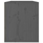 vidaXL Wandschrank Grau 60x30x35 cm Massivholz Kiefer vidaXL Wandschrank Grau 60x30x35 cm Massivholz Kiefer