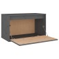 vidaXL Wandschrank Grau 60x30x35 cm Massivholz Kiefer vidaXL Wandschrank Grau 60x30x35 cm Massivholz Kiefer