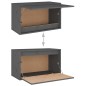vidaXL Wandschrank Grau 60x30x35 cm Massivholz Kiefer vidaXL Wandschrank Grau 60x30x35 cm Massivholz Kiefer