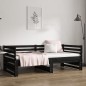 vidaXL Tagesbett Ausziehbar Schwarz 2x(90x190) cm Massivholz Kiefer vidaXL Tagesbett Ausziehbar Schwarz 2x(90x190) cm Massivholz Kiefer
