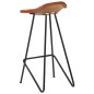 Barhocker 4 Stk. Braun Echtleder Barhocker 4 Stk. Braun Echtleder