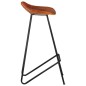 Barhocker 4 Stk. Braun Echtleder Barhocker 4 Stk. Braun Echtleder