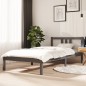 vidaXL Massivholzbett Grau 90x190 cm vidaXL Massivholzbett Grau 90x190 cm