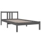 vidaXL Massivholzbett Grau 90x190 cm vidaXL Massivholzbett Grau 90x190 cm