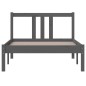 vidaXL Massivholzbett Grau 90x190 cm vidaXL Massivholzbett Grau 90x190 cm