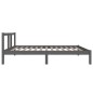 vidaXL Massivholzbett Grau 90x190 cm vidaXL Massivholzbett Grau 90x190 cm