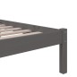 vidaXL Massivholzbett Grau 90x190 cm vidaXL Massivholzbett Grau 90x190 cm