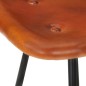 Barhocker 4 Stk. Braun Echtleder Barhocker 4 Stk. Braun Echtleder