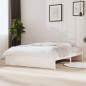 vidaXL Massivholzbett Weiß 135x190 cm vidaXL Massivholzbett Weiß 135x190 cm