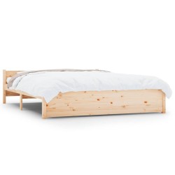 vidaXL Massivholzbett 150x200 cm
