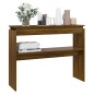 vidaXL Konsolentisch Braun Eichen-Optik 102x30x80 cm Holzwerkstoff vidaXL Konsolentisch Braun Eichen-Optik 102x30x80 cm Holzwerkstoff