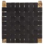 vidaXL Hocker Schwarz Echtleder und Mango Massivholz vidaXL Hocker Schwarz Echtleder und Mango Massivholz