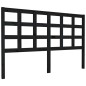 vidaXL Kopfteil Schwarz 156x4x100 cm Massivholz Kiefer vidaXL Kopfteil Schwarz 156x4x100 cm Massivholz Kiefer