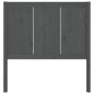 vidaXL Kopfteil Grau 80,5x4x100 cm Massivholz Kiefer vidaXL Kopfteil Grau 80,5x4x100 cm Massivholz Kiefer