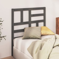 vidaXL Kopfteil Grau 106x4x104 cm Massivholz Kiefer