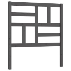 vidaXL Kopfteil Grau 106x4x104 cm Massivholz Kiefer