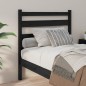 vidaXL Kopfteil Schwarz 81x4x100 cm Massivholz Kiefer