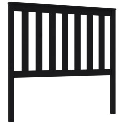 vidaXL Kopfteil Schwarz 106x6x101 cm Massivholz Kiefer