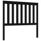 vidaXL Kopfteil Schwarz 106x6x101 cm Massivholz Kiefer