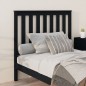 vidaXL Kopfteil Schwarz 106x6x101 cm Massivholz Kiefer