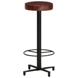Barhocker 2 Stk. 76 cm Echtleder