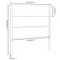 vidaXL Kopfteil Schwarz 81x4x100 cm Massivholz Kiefer