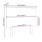 vidaXL Kopfteil Grau 104x6x82,5 cm Massivholz Kiefer