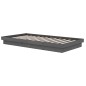 vidaXL Massivholzbett Grau 100x200 cm vidaXL Massivholzbett Grau 100x200 cm