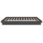vidaXL Massivholzbett Grau 100x200 cm vidaXL Massivholzbett Grau 100x200 cm