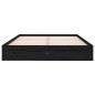 vidaXL Massivholzbett Schwarz 135x190 cm vidaXL Massivholzbett Schwarz 135x190 cm