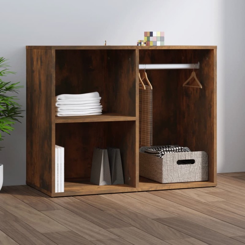 vidaXL Regal für Schminktisch Räuchereiche 80x40x65 cm Holzwerkstoff vidaXL Regal für Schminktisch Räuchereiche 80x40x65 cm Holzwerkstoff