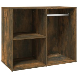 vidaXL Regal für Schminktisch Räuchereiche 80x40x65 cm Holzwerkstoff
