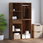 vidaXL Regal für Schminktisch Räuchereiche 80x40x65 cm Holzwerkstoff vidaXL Regal für Schminktisch Räuchereiche 80x40x65 cm Holzwerkstoff