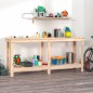 vidaXL Werkbank 180x50x80 cm Massivholz Kiefer vidaXL Werkbank 180x50x80 cm Massivholz Kiefer