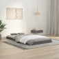 vidaXL Massivholzbett Grau 90x190 cm Kiefer vidaXL Massivholzbett Grau 90x190 cm Kiefer