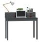 vidaXL Schreibtisch Grau 110x50x93 cm Massivholz Kiefer vidaXL Schreibtisch Grau 110x50x93 cm Massivholz Kiefer