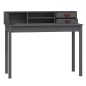 vidaXL Schreibtisch Grau 110x50x93 cm Massivholz Kiefer vidaXL Schreibtisch Grau 110x50x93 cm Massivholz Kiefer
