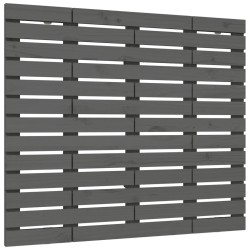 vidaXL Wand-Kopfteil Grau 106x3x91,5 cm Massivholz Kiefer