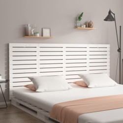vidaXL Wand-Kopfteil Weiß 156x3x91,5 cm Massivholz Kiefer