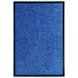 vidaXL Fußmatte Waschbar Blau 40x60 cm vidaXL Fußmatte Waschbar Blau 40x60 cm