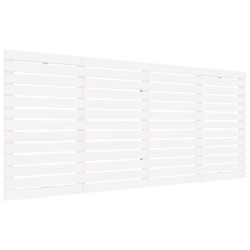 vidaXL Wand-Kopfteil Weiß 156x3x91,5 cm Massivholz Kiefer